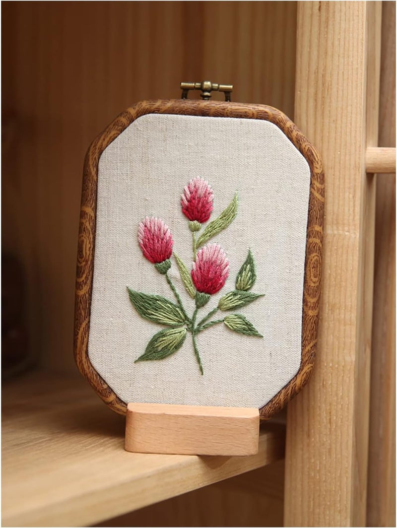 Maydear 3 Pack Embroidery Starter Kit with Pattern, Stamped Cross Stitch Kits for Beginners Adults with Embroidery Hoop and Instructions, Hand Embroidery Kit (B Set Embroidery Starter Kit) - Image 5
